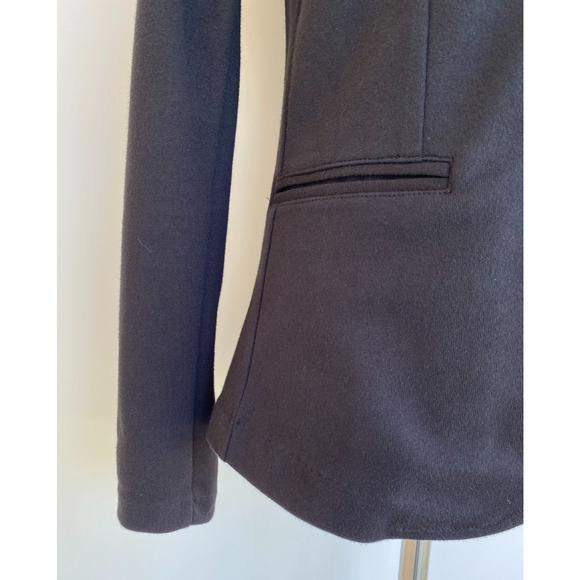 Miller Wendt Black Soft Knit Sloane Blazer Military Patches Large size XS - Picture 10 of 15